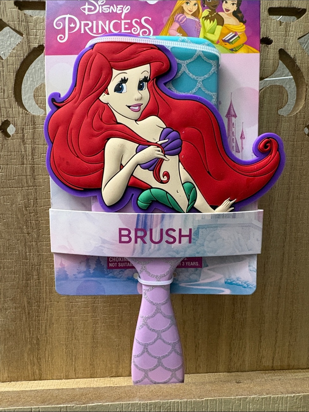 Disney Ariel Red and Pink Detangling Hair Brush